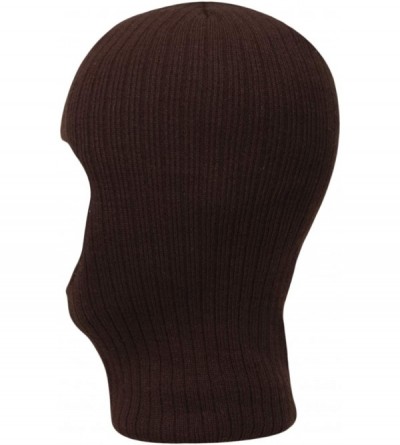 Skullies & Beanies One Hole Thinsulate Flex 100 Gram Facemask - Made in USA - Brown - CN180ZYWYCM $17.62