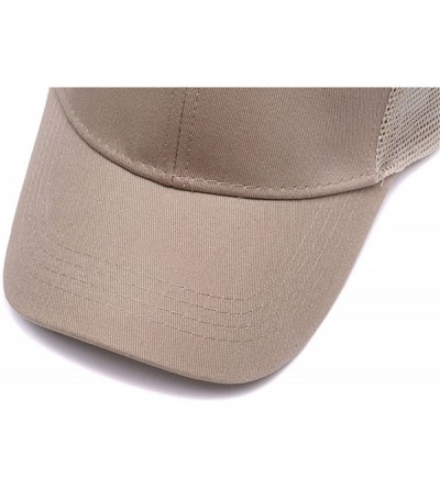 Baseball Caps Custom Hats-Fashion Ponytail Hat for Women Men Funny Messy Buns Mesh Trucker Baseball Hats Snapback Visors - CU...