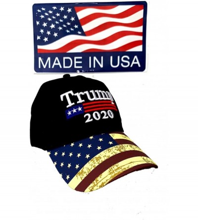 Baseball Caps Made in USA Donald Trump Hat 2020 MAGA Keep America Great Camo Hat Adjustable Baseball Cap Hat - Flag Distresse...