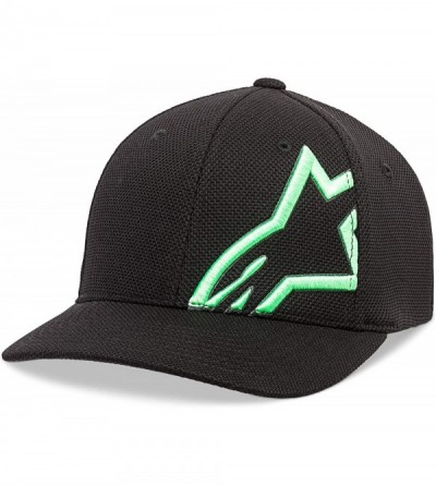 Baseball Caps Men's Corp Shift Mock Mesh Hat - Black/Green - CA18OI5EZ3Q $23.60