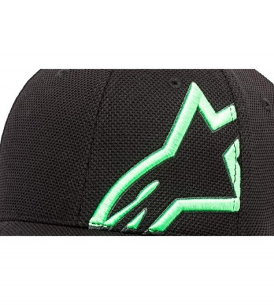 Baseball Caps Men's Corp Shift Mock Mesh Hat - Black/Green - CA18OI5EZ3Q $23.60