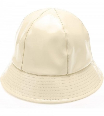 Bucket Hats Women's Waterproof Packable Outdoor Travel Rain Bucket Hat with Size Adjustable String - Beige - CQ18U985GYI $15.31