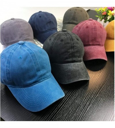 Baseball Caps The Walking Dead Men's&Women Unisex Distressed Caps with Adjustable Strap - Natural - CG18OSCEZY3 $10.69