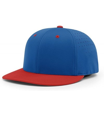Baseball Caps PTS30 LITE R-Flex PTS 30 FIT Baseball HAT Ball Cap - Royal/Red - C4186XQ2ON7 $9.27