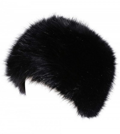 Skullies & Beanies Women's Winter Faux Fur Cossak Russian Style Hat - Black - C912LH25BI7 $14.22