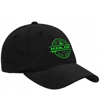 Baseball Caps Classic Cotton Dad Hats. Low Profile Adjustable Caps - Black/Green - CP12MZ4ZT7L $30.43