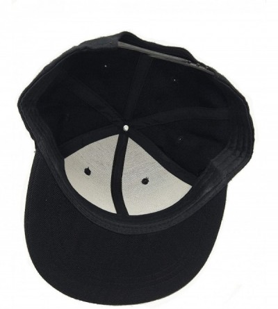 Baseball Caps 3D Embossed/Embroidery Letters Baseball Cap - Flat Visor Adjustable Snapback Hats Blank Caps - Keep Smiling-bla...