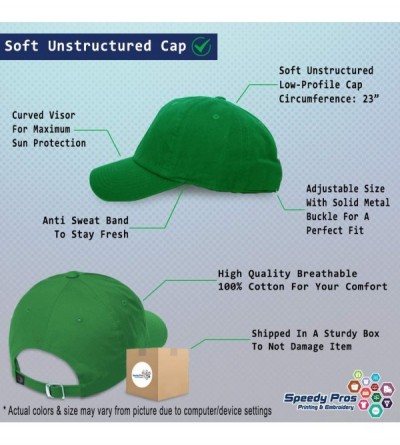 Baseball Caps Custom Soft Baseball Cap Seal of Guam Embroidery Cotton Dad Hats for Men & Women - Kelly Green - CI18TIHZGXY $1...