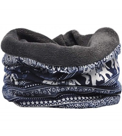 Skullies & Beanies Chemo Caps Cancer Headwear Infinity Scarf for Women - 2pack Elephant With Fleece Lining - CB18YH2CO94 $27.61