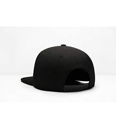 Baseball Caps Men Popeye_The Sailor Spinach Baseball Snapback Hats Adjustable Six Panel Fashion Hat - Black - CO192UASM9R $14.71