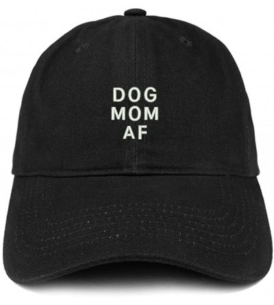 Baseball Caps Dog Mom AF Embroidered Soft Cotton Dad Hat - Black - CN18EYI2HOT $36.15