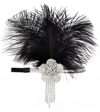 Headbands 1920s Accessories Themed Costume Mardi Gras Party Prop additions to Flapper Dress - B-6 - CQ18M52YG4K $35.36