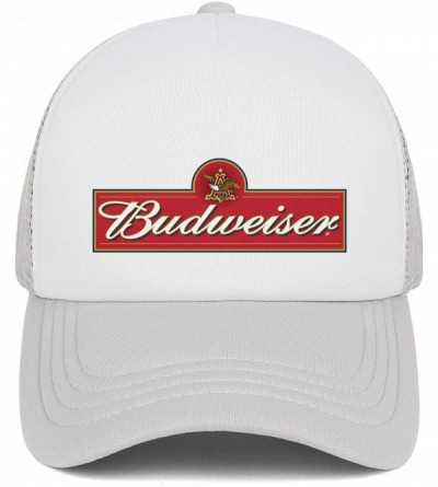 Baseball Caps Budweiser-Logos- Woman Man Baseball Caps Cotton Trucker Hats Visor Hats - Grey-60 - C118WDK97Z2 $15.46