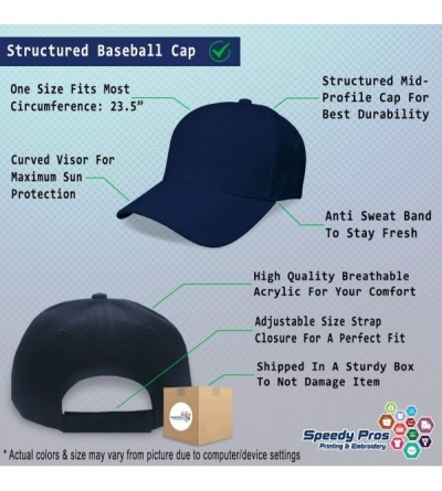 Baseball Caps Custom Baseball Cap Referee Whistle B Embroidery Dad Hats for Men & Women - Navy - CD18SDLAD5L $22.47