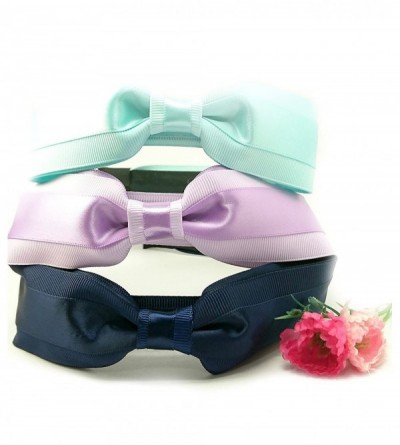 Headbands Evertrade Bowknot Fashion Headbands Hair Accessory for women girls teens (Blue Polka Dot) - Blue Polka Dot - CQ12FF...