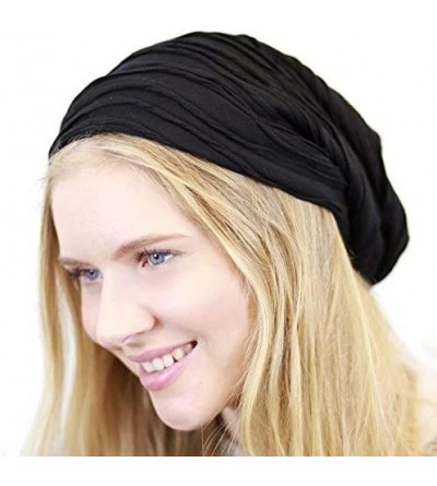 Skullies & Beanies All Kinds of Long Slouchy Baggy Wrinkled Oversized Beanie Winter Hat - 1. 2800 - Black - CZ1258M7HS9 $21.89