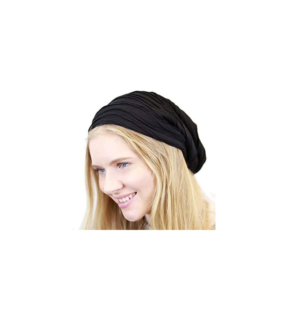 Skullies & Beanies All Kinds of Long Slouchy Baggy Wrinkled Oversized Beanie Winter Hat - 1. 2800 - Black - CZ1258M7HS9 $21.89