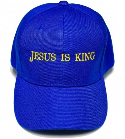 Baseball Caps Jesus is King Hat - Kayne West-Inspired Merchandise Blue - CU192057G9R $19.41