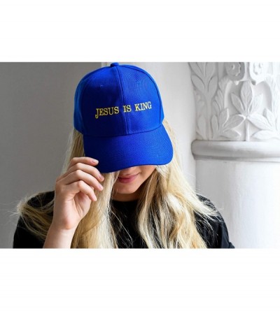 Baseball Caps Jesus is King Hat - Kayne West-Inspired Merchandise Blue - CU192057G9R $19.41