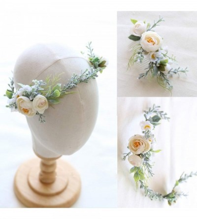 Headbands Floral Crown Green Vine Bridal Accessories Wedding Crown (Headpiece) - Head-piece - C018G2NYI7L $10.17