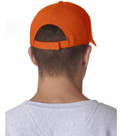 Baseball Caps Custom Hat Add Your Own Text Embroidered Adjustable Size Baseball Cap - Orange - CV195KTGDQ3 $21.00