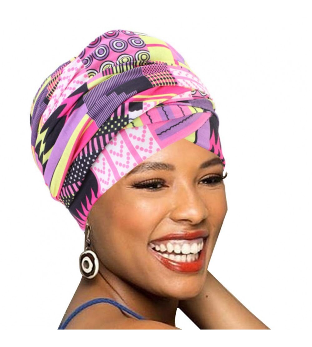 Headbands Easy Wearing African Head Wrap-Long Scarf Turban Shawl Hair Bohemian Headwrap - 01-Colour36 - CT196EHUH4X $14.84