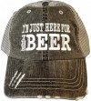 Baseball Caps I'm just here for The Beer Black/Gray - CY18O3M4QDS $27.74