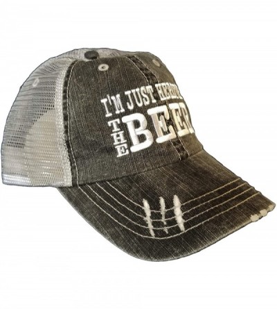 Baseball Caps I'm just here for The Beer Black/Gray - CY18O3M4QDS $14.99