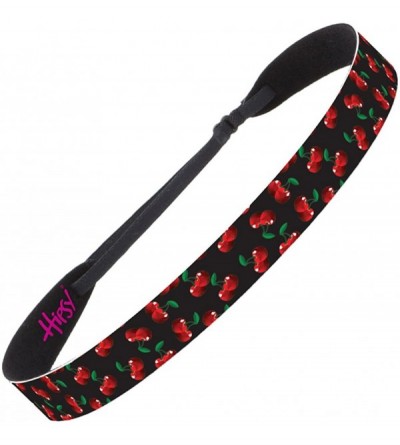 Headbands Adjustable & No Slip Fashion Headbands for Women Cherry Gift Packs - Wide Cherries Black - CN17AAMYYHW $13.56