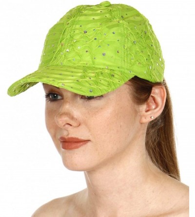 Newsboy Caps Newsboy Cap for Women - Sequin Summer perperboy hat - Baseball Cap - Gatsby Visor hat - Chemo hat - Cap Lime - C...