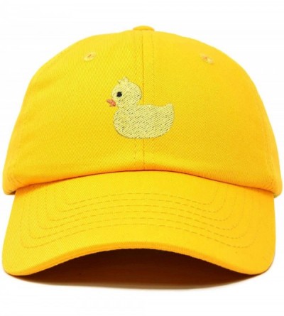 Baseball Caps Cute Ducky Soft Baseball Cap Dad Hat - Gold - CI18LZ86SEU $28.04