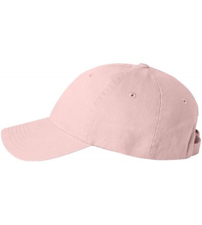 Baseball Caps Bio-Washed Unstructured Cotton Adjustable Low Profile Strapback Cap - Light Pink - CL12IRTG9S9 $10.94