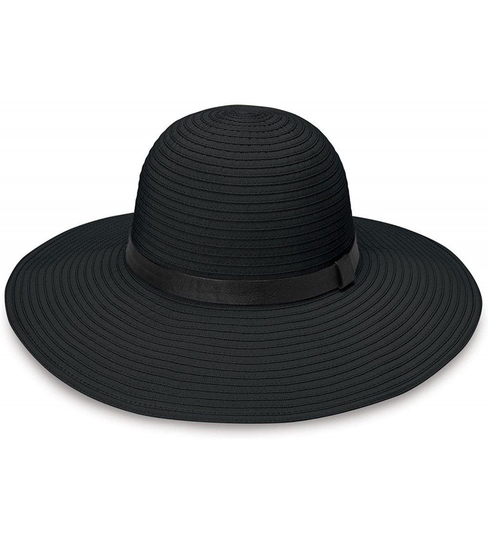 Sun Hats Women's Harper Sun Hat - UPF 50+ Sun Protection- Packable - Black - CQ12NRZHDFO $48.47