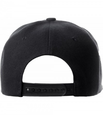 Baseball Caps Classic Snapback Hat Custom A to Z Initial Raised Letters- Black Cap White Black - Initial T - CZ18G4MLGNN $11.53