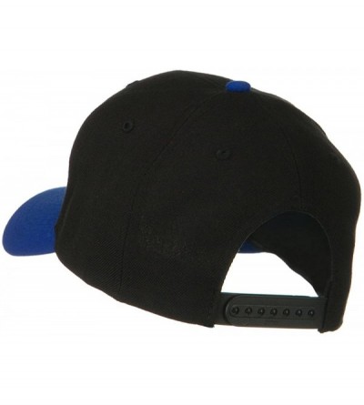 Baseball Caps Two Tone Wool Blend Prostyle Snapback Cap - Royal Black - Black - C611918E7YJ $10.32