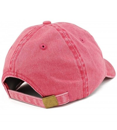 Baseball Caps Blondie Embroidered Washed Cotton Adjustable Cap - Red - C112IFNQPIV $19.32