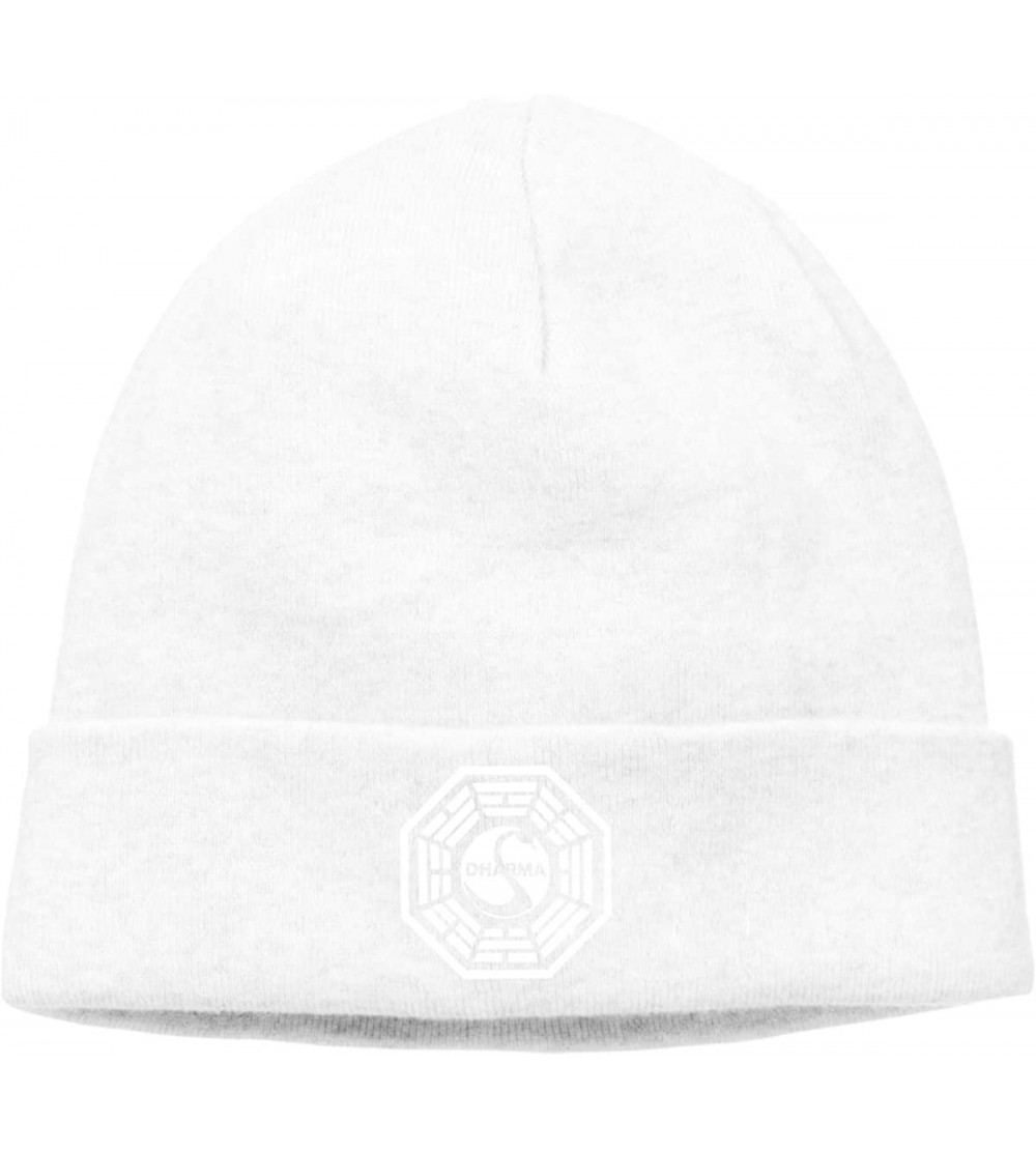 Skullies & Beanies Dharma-Swan Unisex Fashion Autumn/Winter Cap Hedging Caps Casual Cap Hat Warm Hats for Men & Women - White...