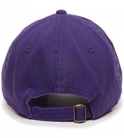 Baseball Caps Crying Cat Baseball Cap Embroidered Cotton Adjustable Dad Hat - Purple - CC18AEKCXNZ $12.03