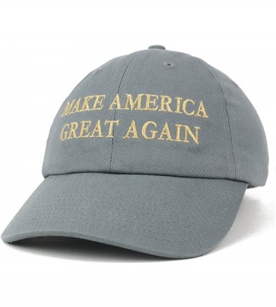 Baseball Caps Made in USA Donald Trump Soft Cotton Cap - Make America Great Again Embroidered - Charcoal With Metallic Gold -...