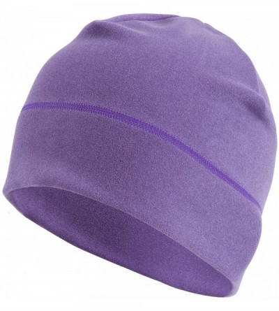 Skullies & Beanies Warm Beanie Hat Soft Skull Cap Stretchy Helmet Liners Unisex Various Styles - Purple - CQ18Y58UL36 $8.86