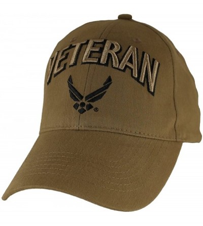 Baseball Caps U.S. Air Force Veteran Baseball Hat- Coyote Brown - CJ12O4OK10T $18.62
