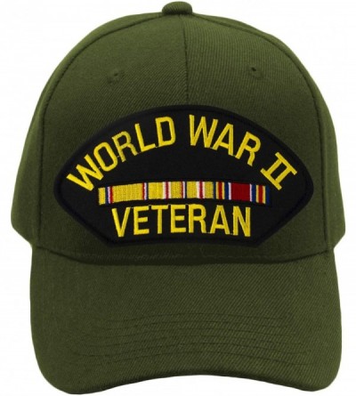 Baseball Caps World War II Veteran - Asiatic Campaign Hat/Ballcap Adjustable One Size Fits Most - Olive Green - C118TSL9OAU $...