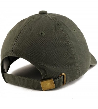 Baseball Caps World's Best Dad Embroidered Low Profile Soft Cotton Dad Hat Cap - Olive - CW18DD5N45I $22.19
