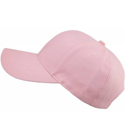 Baseball Caps Baseball Cap-Unisex Plain Cotton 6 Panel Sport Dance Summer Curved Visor Hat - 4-pink(classic Cotton) - CD18D95...
