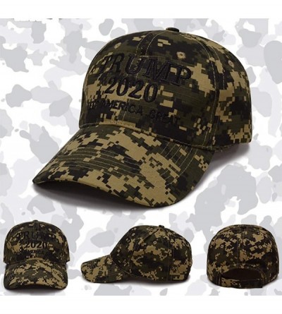 Baseball Caps Camouflage Baseball Cap Make America Great Again Hat Trump Slogan Hat - Deep2020 - C418OWHWWR7 $15.25