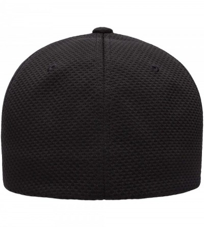 Baseball Caps Men's Cool & Dry 3D Hexagon Jersey - Black - CM18Q54T8QY $11.16