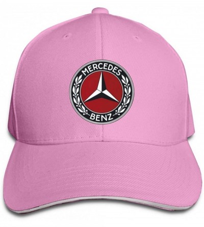 Baseball Caps Adult Men and Women Mercedes Benz Logo Hat Adjustable Fits Hat Lovely Baseball Cap - Pink - C7196N8Z756 $8.43