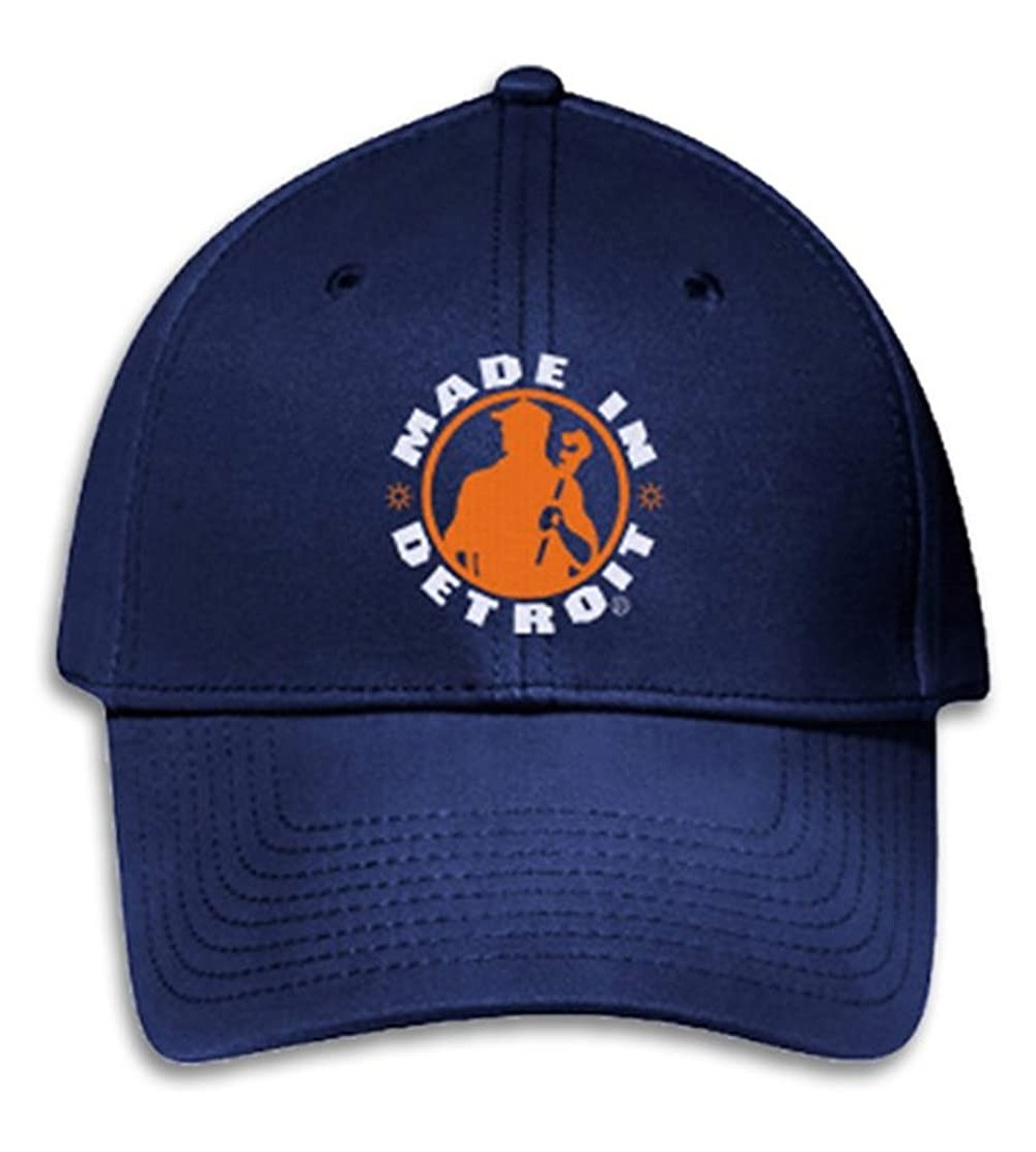 Baseball Caps Flex Fit - Navy W/ Orange - C0128ELOBSF $25.32