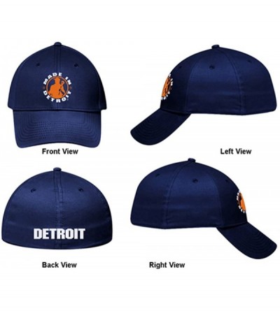 Baseball Caps Flex Fit - Navy W/ Orange - C0128ELOBSF $25.32