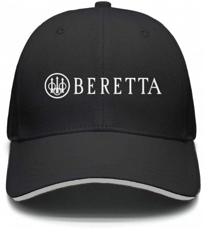 Baseball Caps Dad Beretta-Logo- Strapback Hat Best mesh Cap - Black-41 - CB18RHE6ED5 $12.89